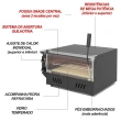 Forno Guilhotina Elétrico Saro 127V Preto Sem Cavalete FG11