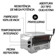 Forno Guilhotina Elétrico Saro sem Cavalete 66,8 Litros 127V FG11
